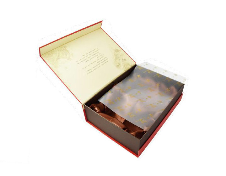 Flip top tea hardcover box