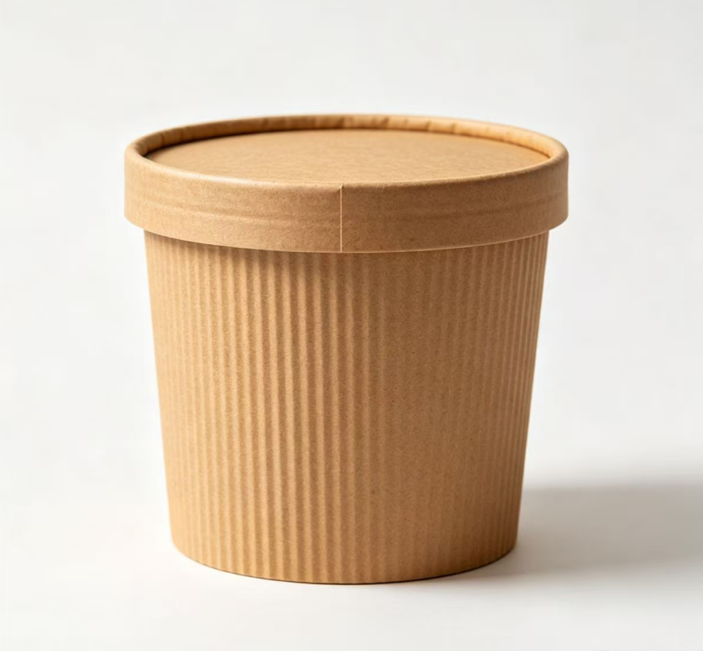 Kraft paper soup bucket
